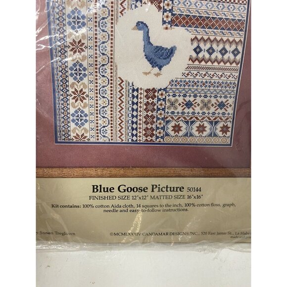 Something Special Blue Goose Picture cross stitch chart 50144 SusanTreglown 1984 - Picture 3 of 4